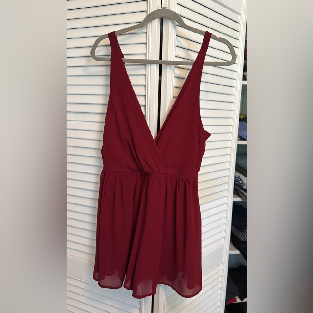 Ruby Red Romper - image 1